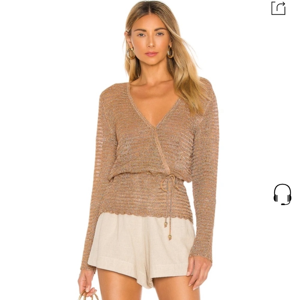 SUBOO Stella Ombre Knit Sweater In Bronze